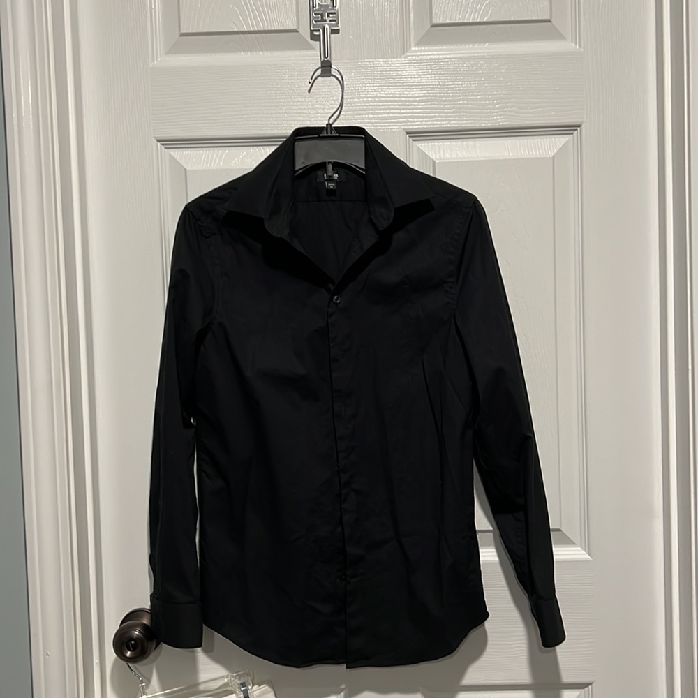 Express young men’s dress shirt button down long sleeve